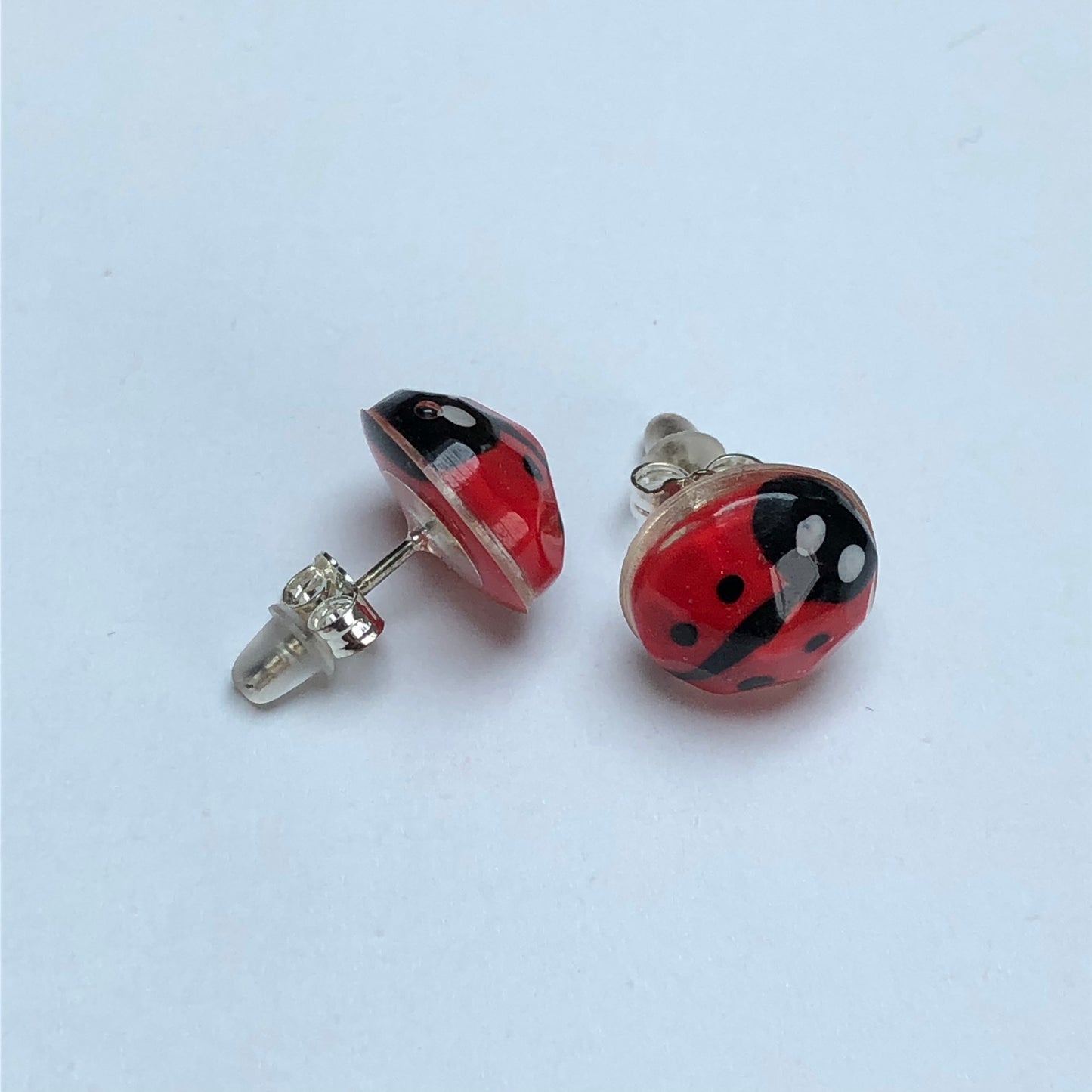 Miniature Handmade polymer clay ladybirds in crystal clear resin stud β¨π Add a whimsical touch to your everyday style with our Miniature Handmade Polymer Clay Ladybird Earrings, beautifully cast in crystal clear epoxy resin. These vibLadybird Stud earringsPadpod & BerrieMy Fairytale GiftsMiniature Handmade polymer clay ladybirds